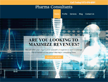 Tablet Screenshot of pharmaconsultantsllc.com